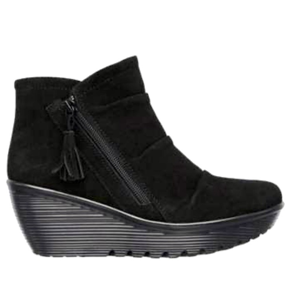 Skechers Parallel-Triple Threat Wedge Booties